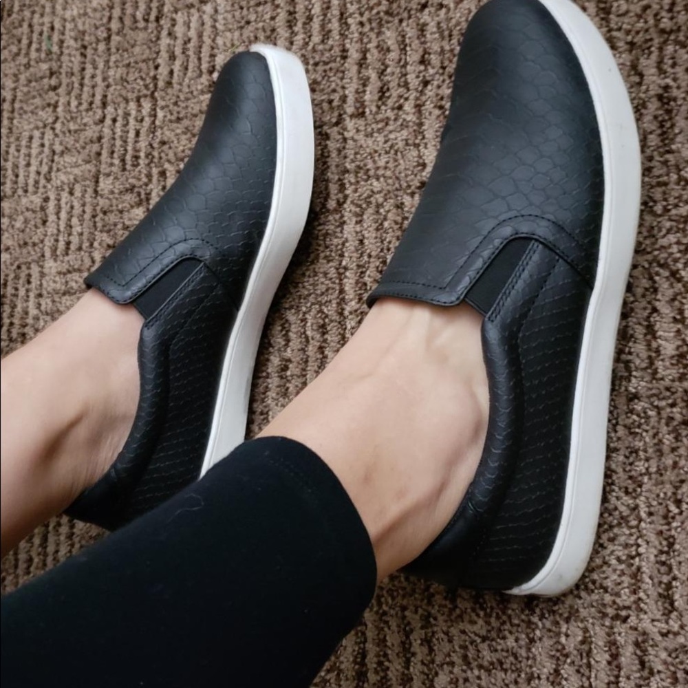 black slip on shoes